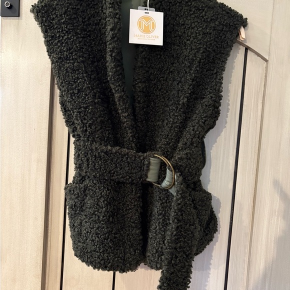 NWT! $358 Marie Oliver Army Green Astrid Vest Size XS. Perfect for Fall! - Picture 4 of 6